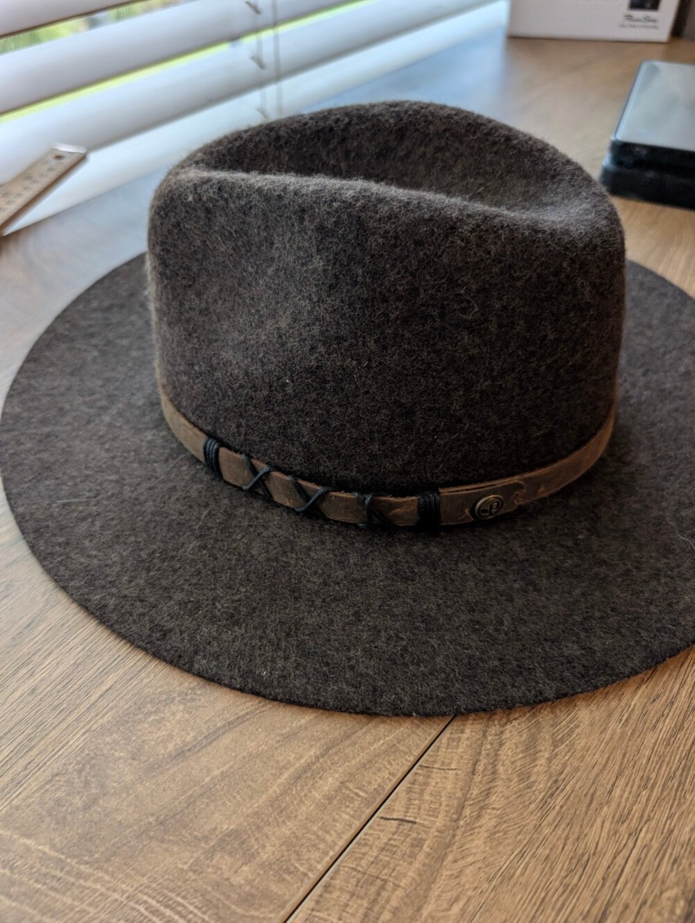 Pistil Women's Soho 100% Wool Hat, Fedora. Dark Brown